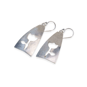 Aros colgante satinados