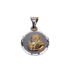 San Benito plata con oro