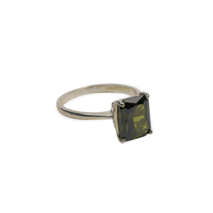 Anillo circón verde