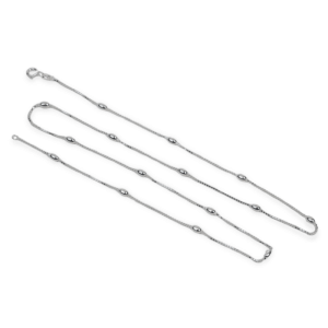 Cadena veneciana pelotitas ovaladas 50cm