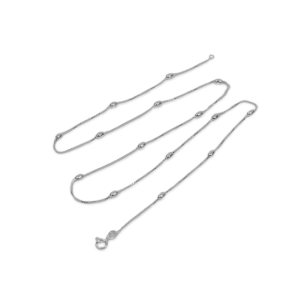 Cadena pelotitas ovaladas 45cm