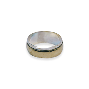 Anillo plata oro