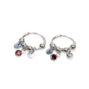 Argollas con circón